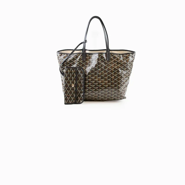 Goyard St Louis Tote PM Black in Black Canvas from The Purse Affair