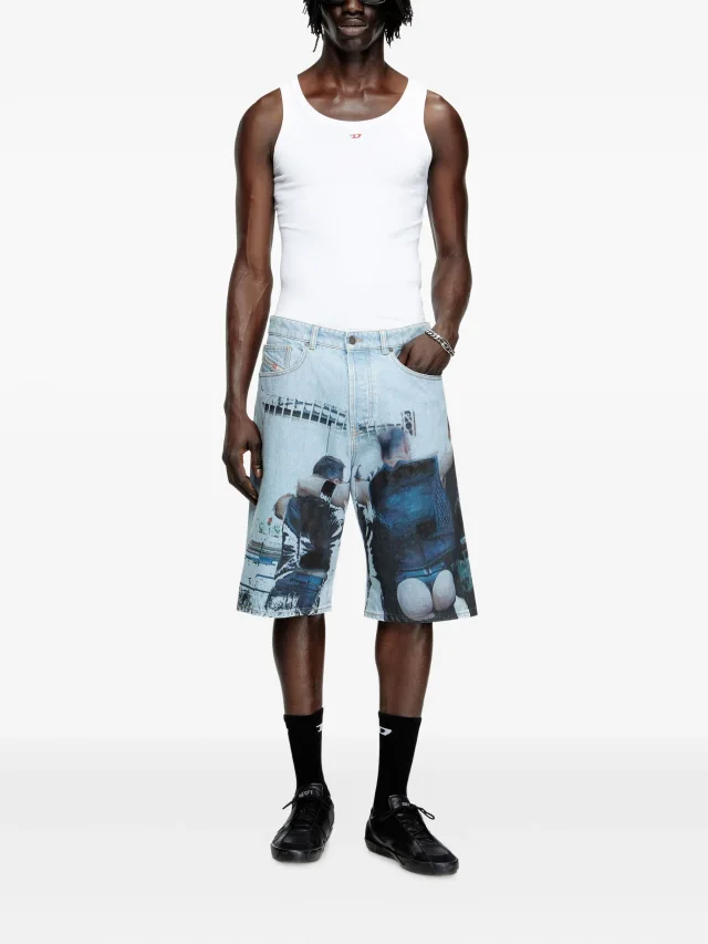 Diesel x Tom of Finland Foundation cotton shorts, photo 2 of 2 from FARFETCH