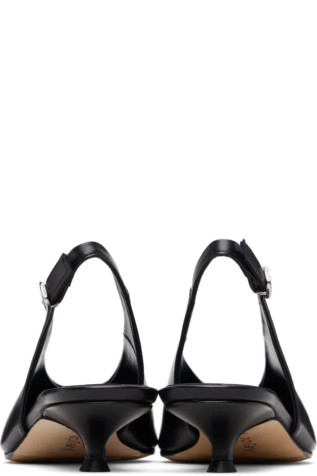 Aeyde Black Camila Heels, photo 2 of 2 from SSENSE