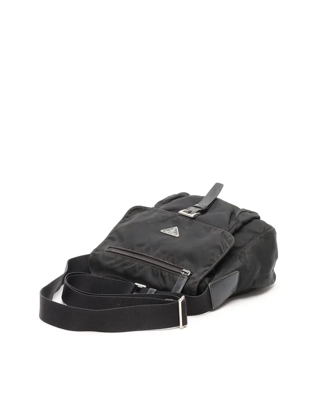 Prada Tessuto Messenger Bag in Denim from A Retro Tale, photo 4 of 11
