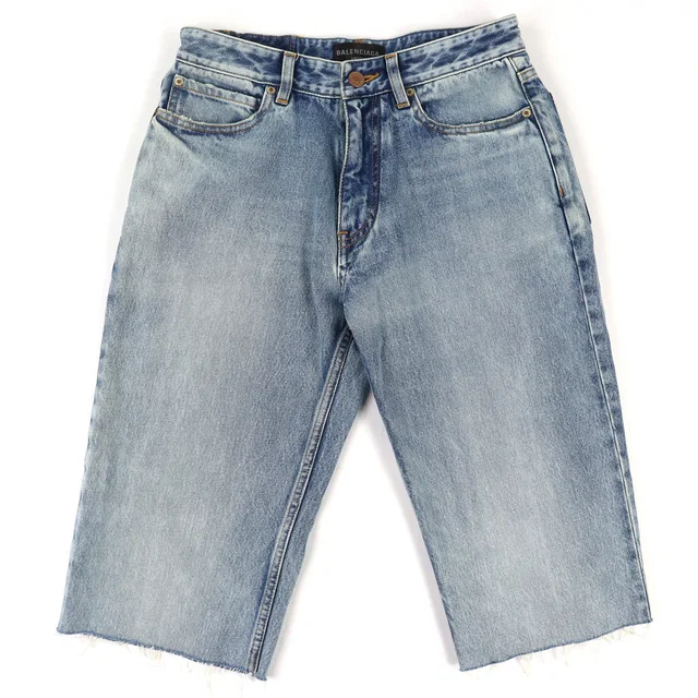 Balenciaga Denim Shorts in Denim from LuxUness