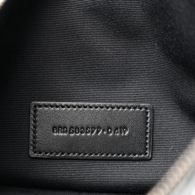 Saint Laurent Crinkled Calfskin Matelasse Monogram Niki Bill Pouch Black in Black Calfskin from FASHIONPHILE, photo 7 of 7