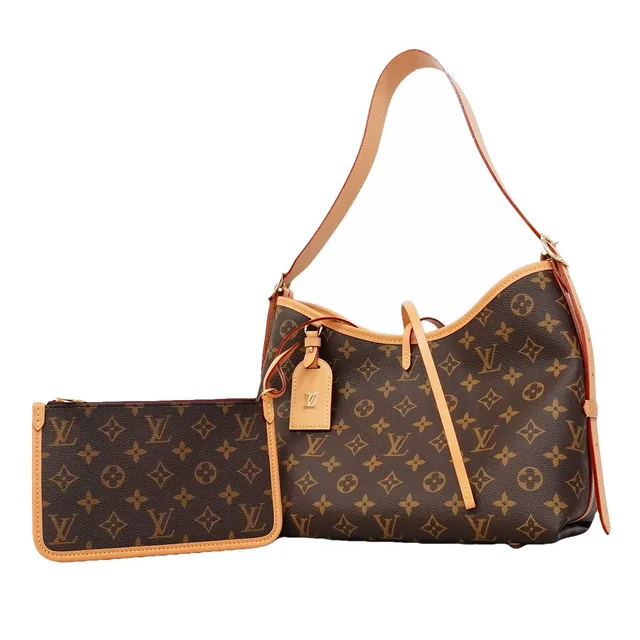 Louis Vuitton Shoulder Bag Monogram Carryall NMPM Brown in Brown from The Reluxe