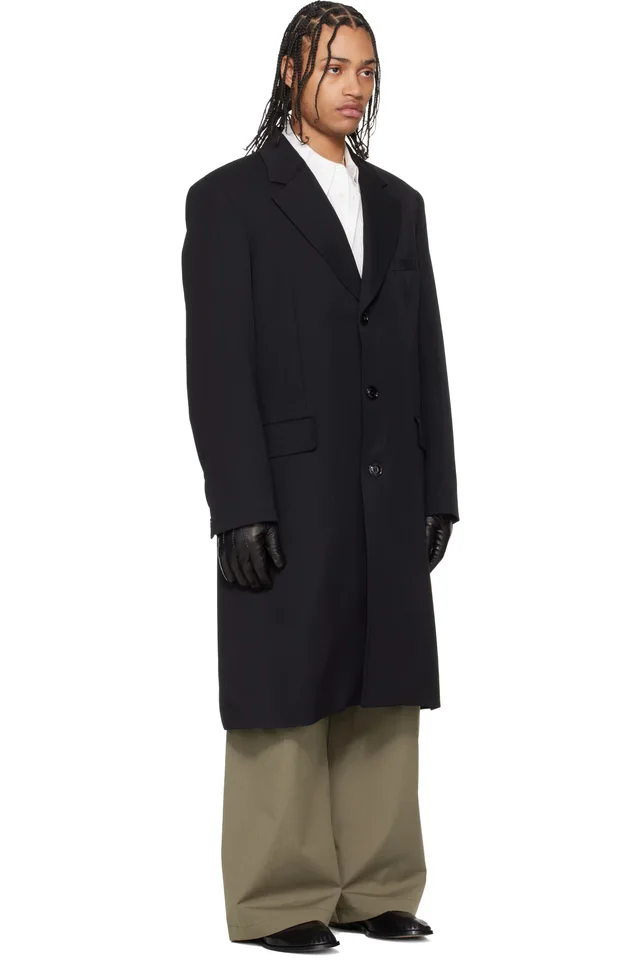 OUR LEGACY Black Dolphin Coat, photo 2 of 4 from SSENSE