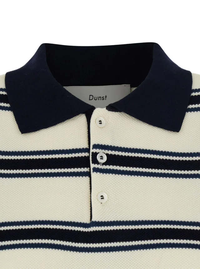 DUNST multicolor Polo shirt with button closure and short sleeves in cotton for women in Multicolor 100% Cotton, photo 5 of 6 from Gaudenzi Boutique