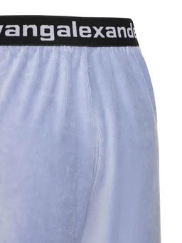 Alexander Wang Wide trousers with elastic waistband in 57% Cotton, 40% Polyester, 3% Elastane, photo 7 of 8 from LUISAVIAROMA