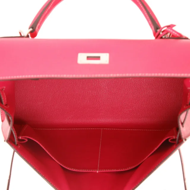 Hermès Kelly 32 cm handbag in Pink Epsom leather from Collector Square, photo 4 of 5