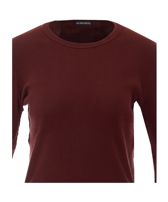 Ann Demeulemeester Dot Wrinkled Cropped Long Sleeves Top, photo 3 of 4 from SENSER