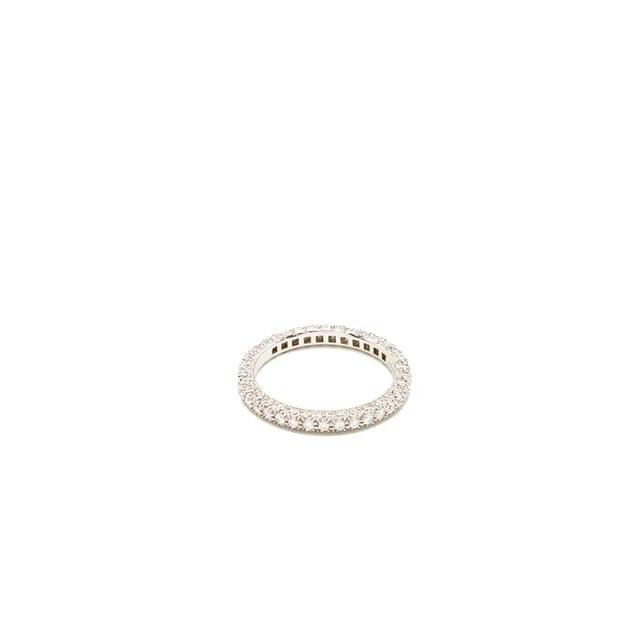 Tiffany & Co. size 4 Narrow Etoile Band Ring Platinum Diamonds Pave from EMIER