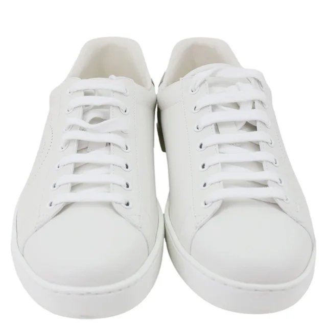 Gucci Ace Interlocking G Perforated Calfskin Leather Sneakers White 718759 in White Calfskin from Dallas Designer Handbags