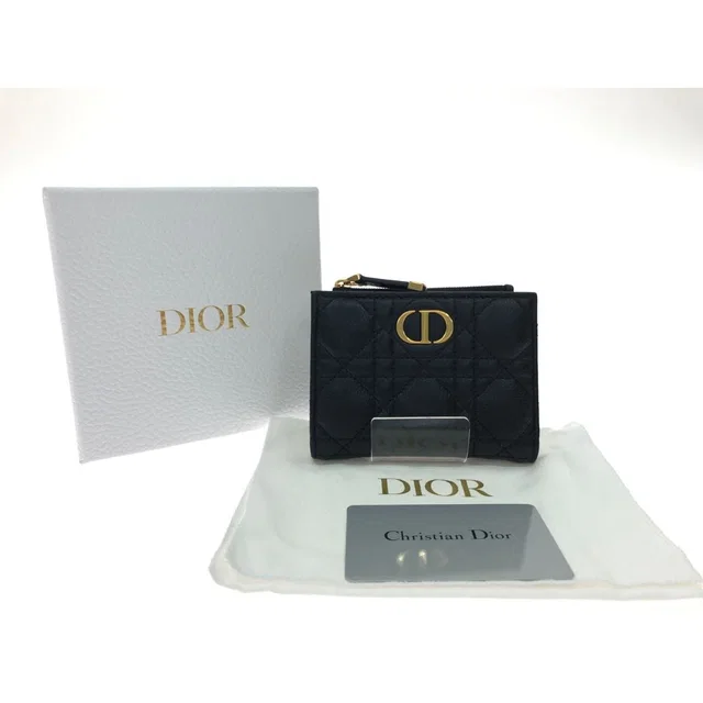 Dior Bifold Wallet Caro Dahlia Cannage S5173 Uwhc from The Reluxe