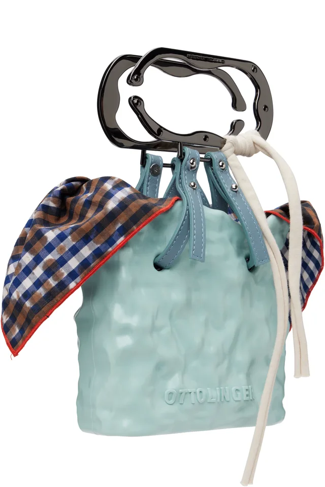 Ottolinger Blue Signature Ceramic Bag, photo 2 of 4 from SSENSE