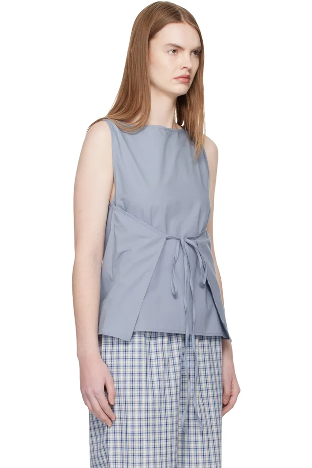 Baserange Blue Decti Tank Top, photo 2 of 2 from SSENSE