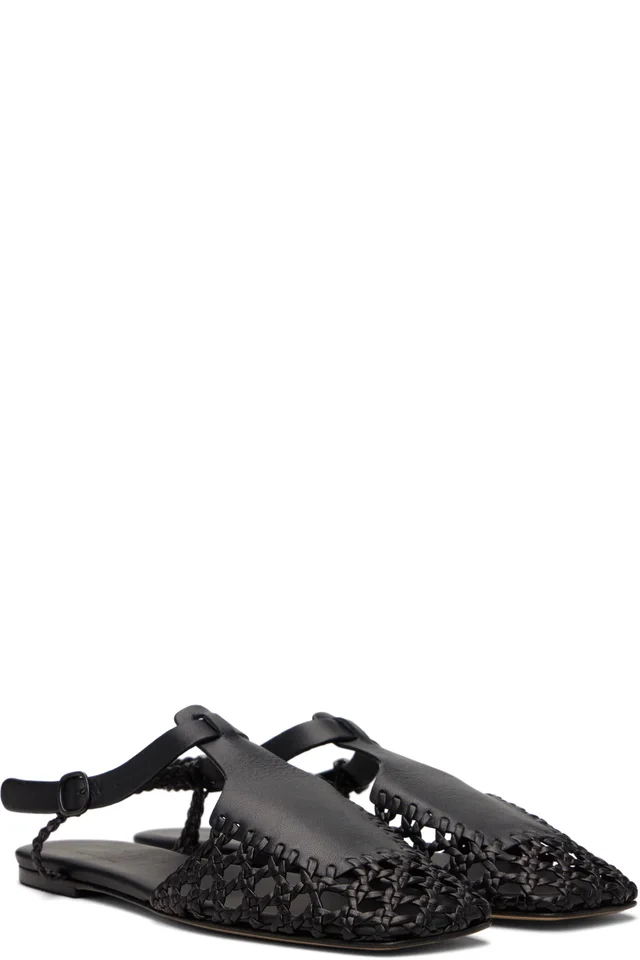 HEREU Black Reixa Sandals, photo 4 of 4 from SSENSE