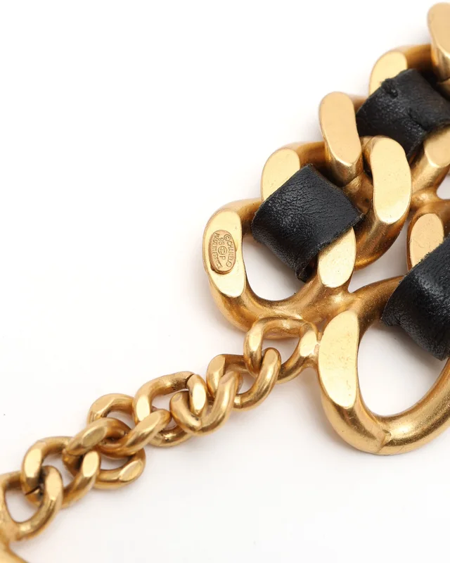 Chanel Leather Chain Bracelet in Leather from A Retro Tale, photo 6 of 6