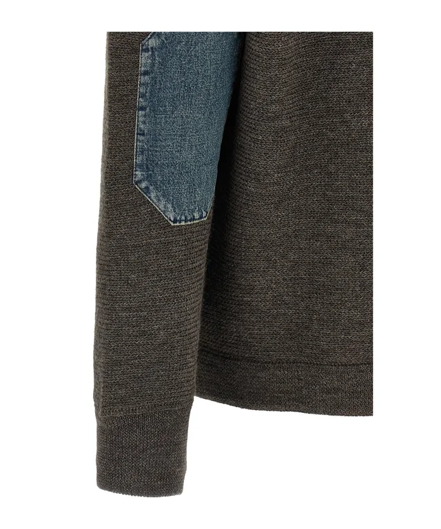 Maison Margiela Elbow Patch Quarter-Zip Sweaters, photo 5 of 5 from SENSER