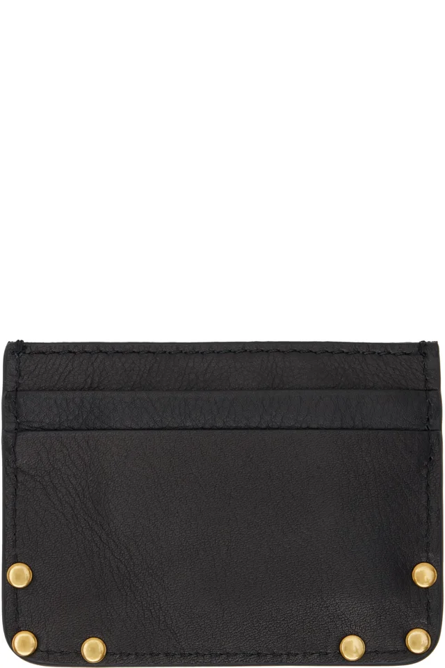 Vivienne Westwood Black Flat Orb Card Holder, photo 2 of 2 from SSENSE