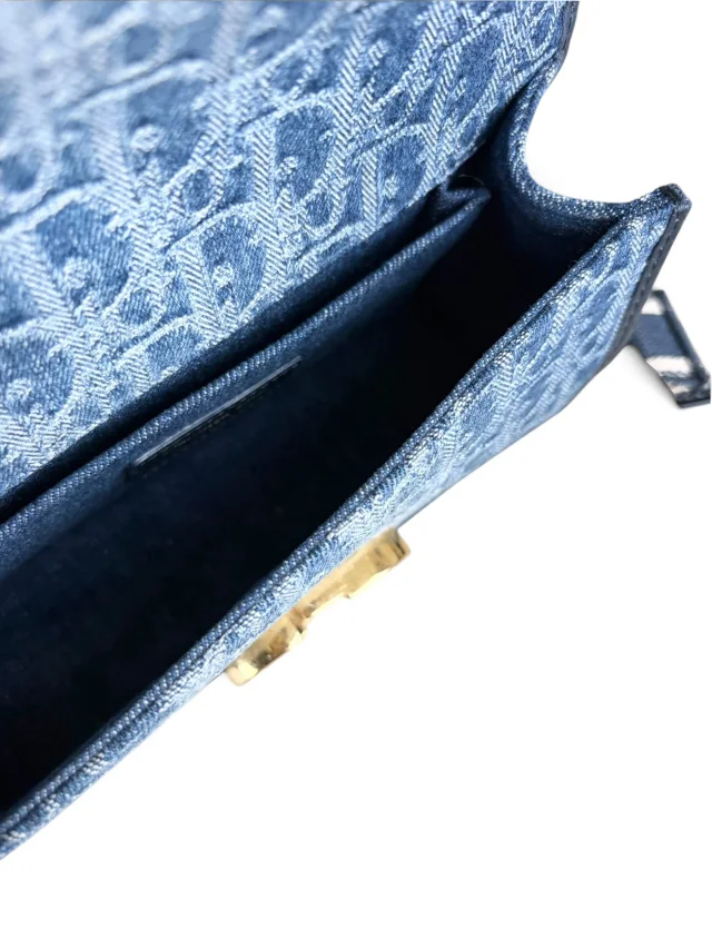 Dior Denim Oblique 30 Montaigne East West Chain Bag in Denim from Season 2 Consign, photo 11 of 11