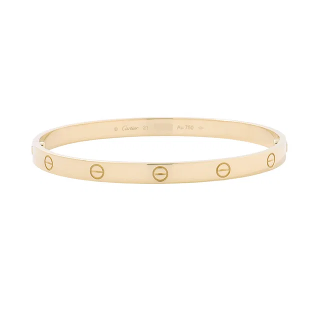 Cartier love bracelet Size 21/ClassicalB6067521 18K Yellow Gold in Yellow from GALLERY RARE