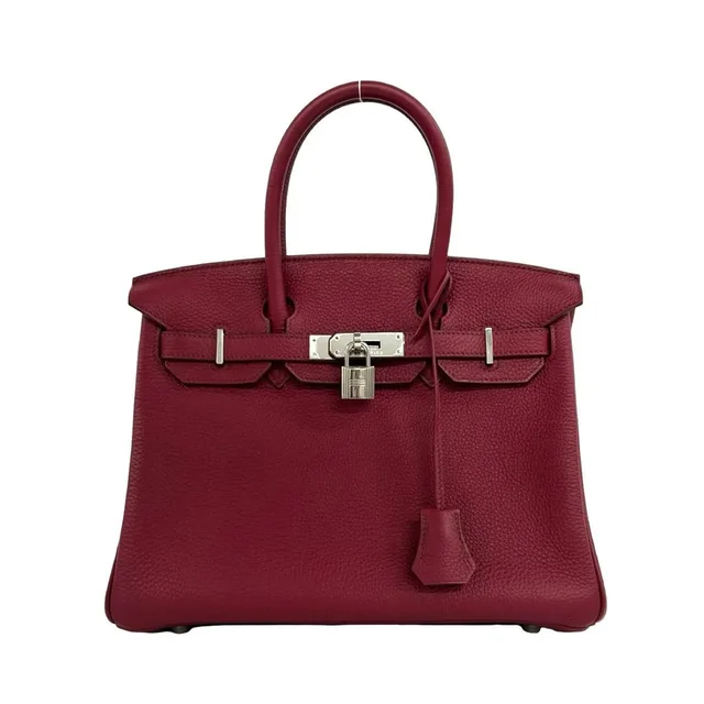 Hermès Birkin 30 Togo Leather Handbag Mini Tote Bag Ruby 79986 in red Togo leather from Grailed, photo 1 of 1