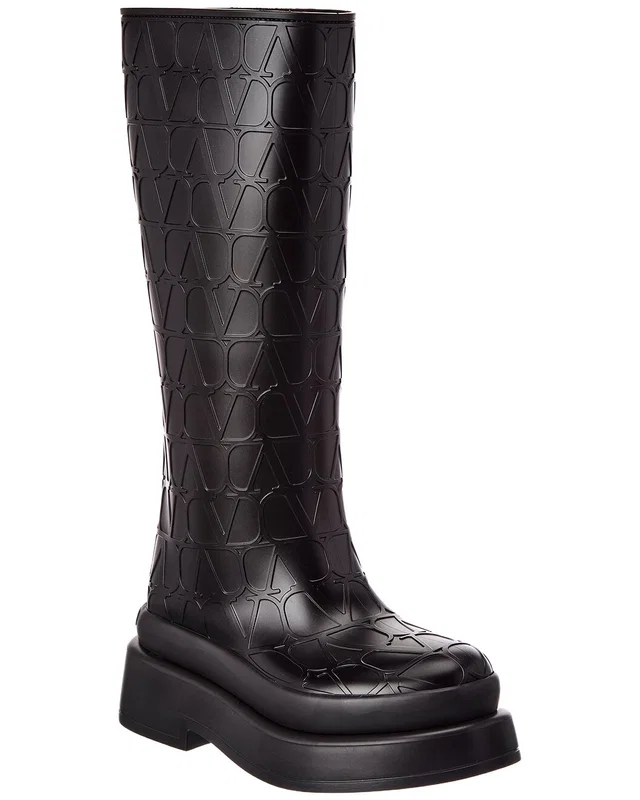 Valentino VLogo Rubber Rainboot, image 1 of 1 from Rue La La