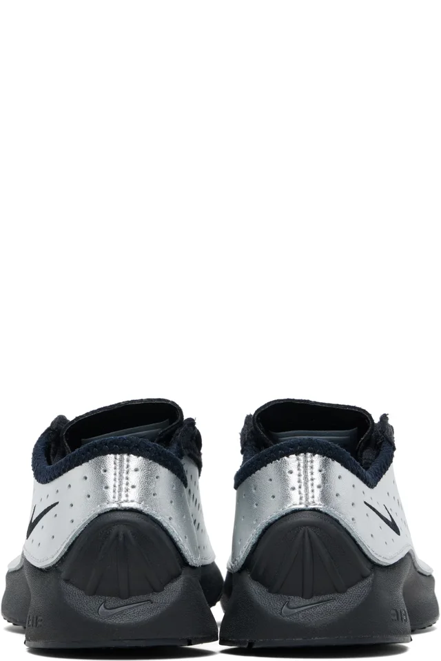 Nike Silver & Black Air Superfly Sneakers, photo 2 of 5 from SSENSE