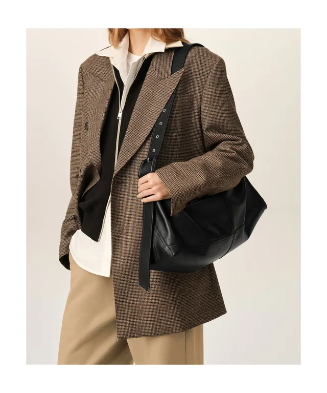 Ami Paris Small black taurillon leather Etienne crossbody bag, photo 4 of 6 from SENSER