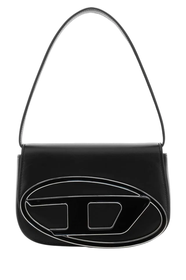 Diesel Shoulder Bag — Black in Black Leather from HEWI