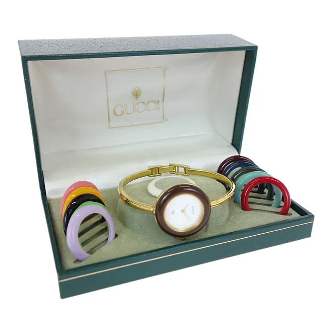 Gucci 11/12 Change Bezel Chameleon Quartz Watch SS from AMORE Vintage Tokyo