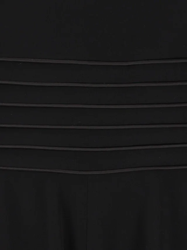 Emporio Armani Dress in techno cady with a pleated waist and short sleeves, photo 7 of 9 from SENSER