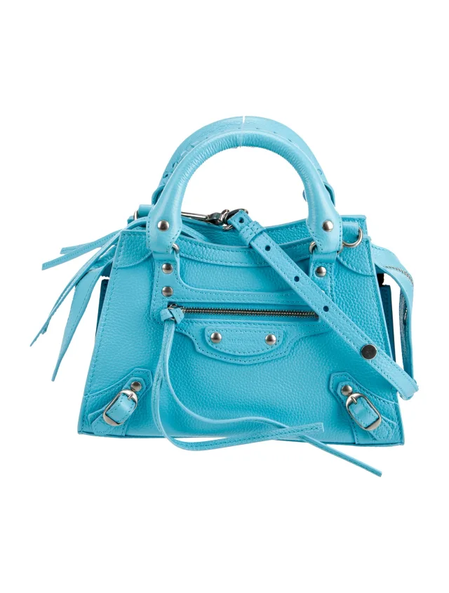 Balenciaga Top Handle Other bag in Blue Leather from The RealReal
