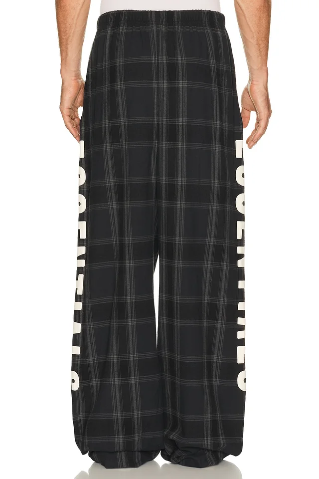 Fear of God ESSENTIALS Lounge Pant in Vintage Black Plaid, photo 4 of 7 from REVOLVE (Canada)