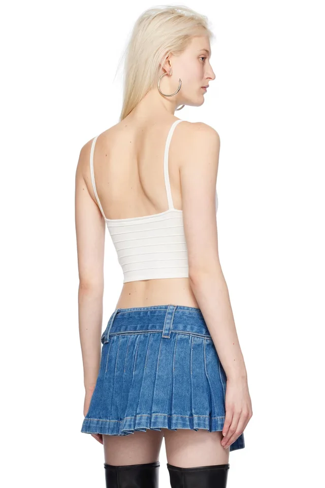 Dion Lee White Ventral Compact Tank Top, photo 3 of 4 from SSENSE