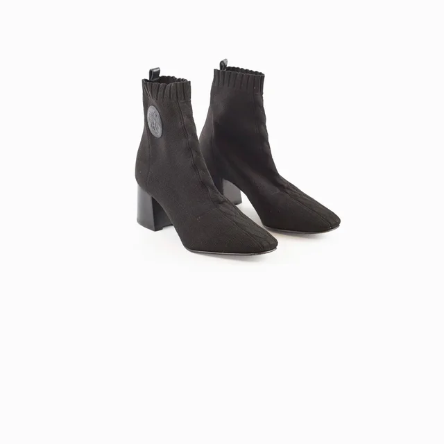 Hermès Jenna 60 Ankle Boots 36 Black in Black Calfskin from The Purse Affair