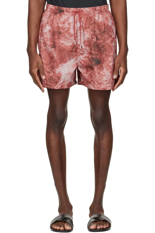 Stockholm (Surfboard) Club Red Embroidered-Logo Swim Shorts, image 1 of 1 from SSENSE