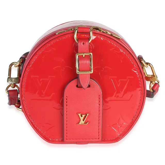 Louis Vuitton Cerise Monogram Vernis Mini Boite Chapeau in Patent leather from myGemma