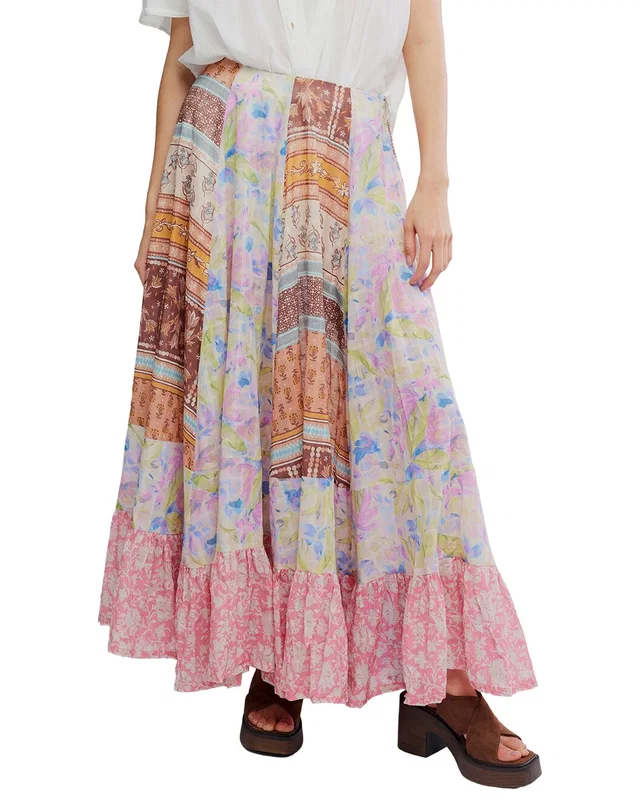 Free People Santa Eulalia Printed Maxi Skirt, image 1 of 1 from Rue La La
