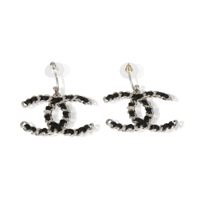 Chanel 2011 Leather Cc Earrings in Leather from HEWI, photo 1 of 1