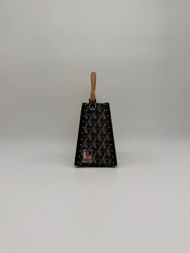 Goyard Saïgon Mini Trunk Bag Black Palladium Hardware in Black from Luxury Promise, photo 8 of 11