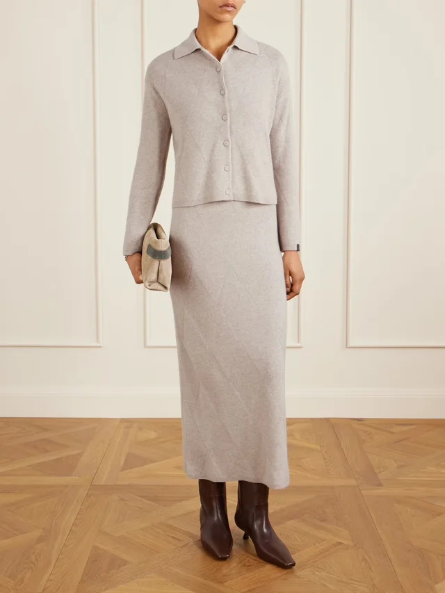MAX MARA Cashmere cardigan in Beige, photo 2 of 2 from NET-A-PORTER (Canada)