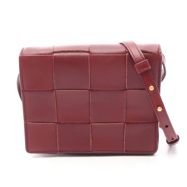 Bottega Veneta Maxi Intrecciato Cassette Leather mini shoulder bag in Woven leather from LuxUness
