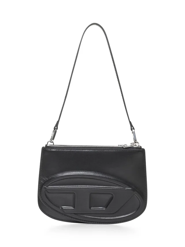 Diesel Shoulder Bag — Black Bovine Leather in Black Leather from HEWI