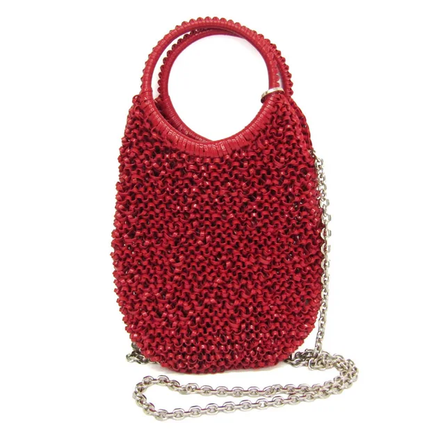 Anteprima Round Small Chain Shoulder Bag Women's Wire Handbag,Shoulder Bag Red Color in Red color Wire from Elady