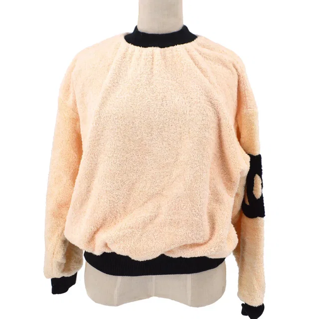 Chanel CC crew-neck fleece sweatshirt from AMORE Vintage Tokyo