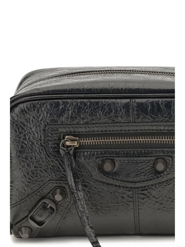 Balenciaga Le City Clutch — Black Lambskin (ovis Aries) in Black Lambskin from HEWI