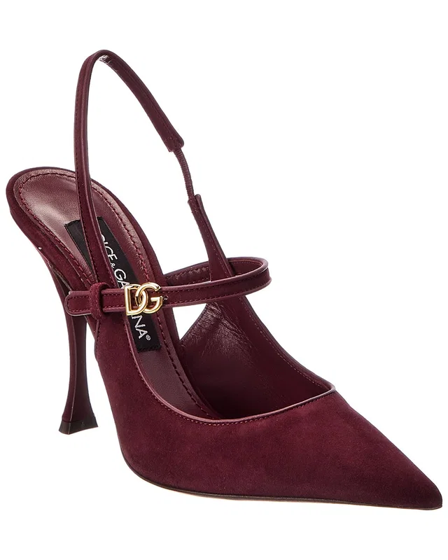 Dolce & Gabbana Suede Slingback Pump, image 1 of 1 from Gilt