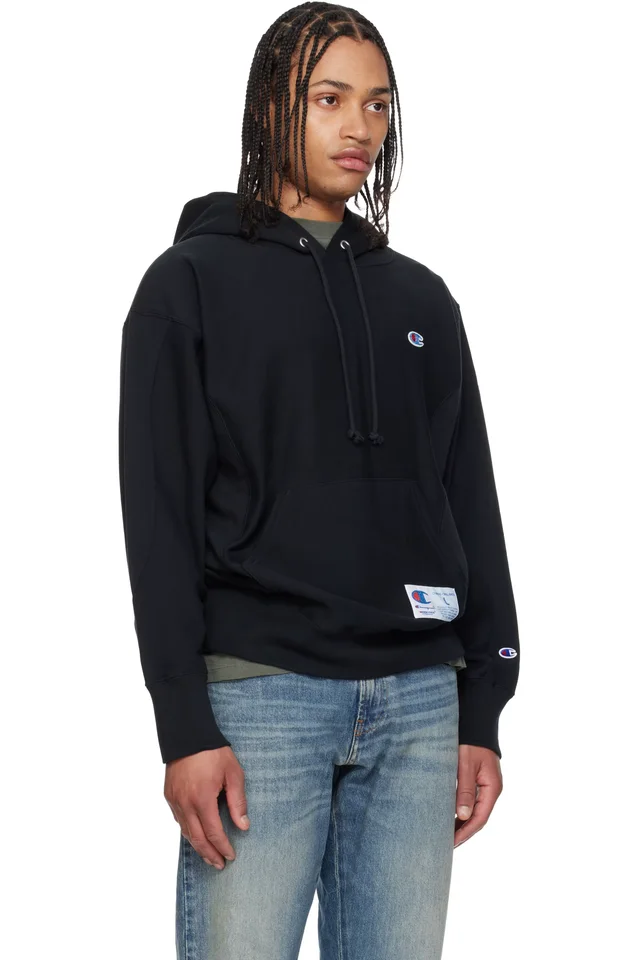 UNDERCOVER Black Champion Edition UC1F4802 Hoodie, photo 2 of 4 from SSENSE