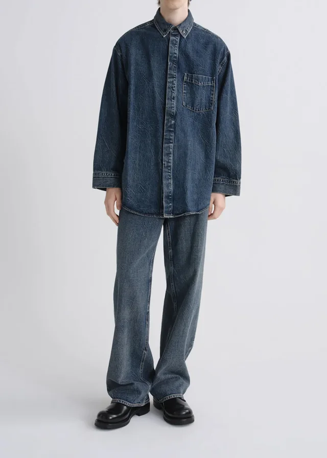 Agolde Oversized denim shirt, photo 4 of 8 from SENSER