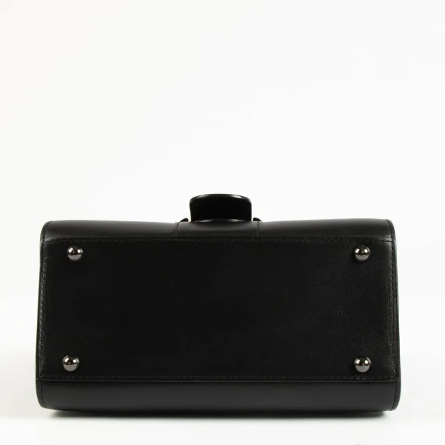 Delvaux All Black Box Calf Brillant Mini Bag in Black Box leather from Labellov, photo 5 of 7