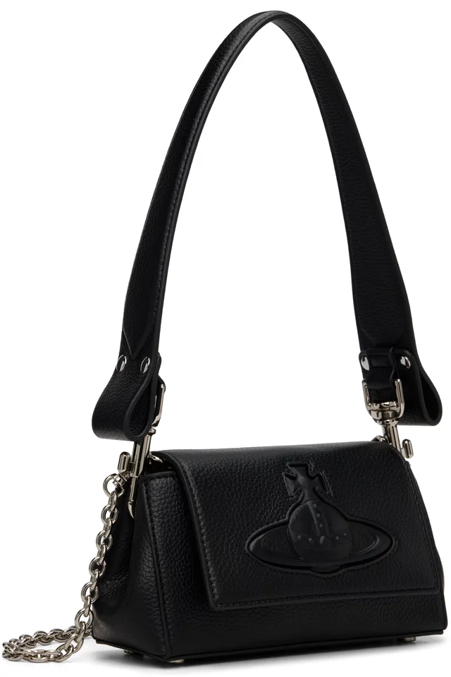 Vivienne Westwood Black Hazel Small Handbag, photo 2 of 4 from SSENSE